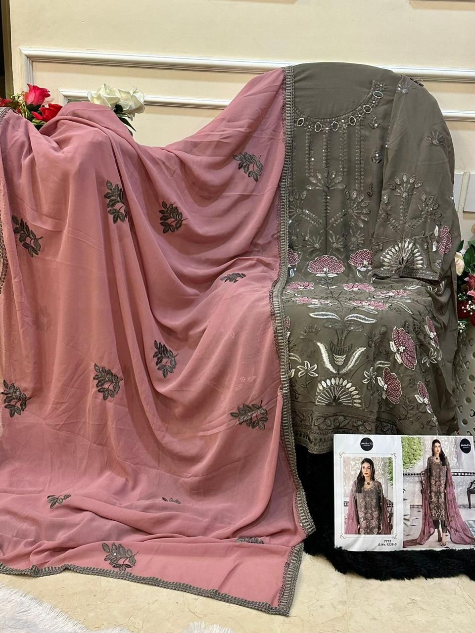 Dn 1235 By Mehboob Tex Georgette Pakistani Salwar Suit Exporters in India
